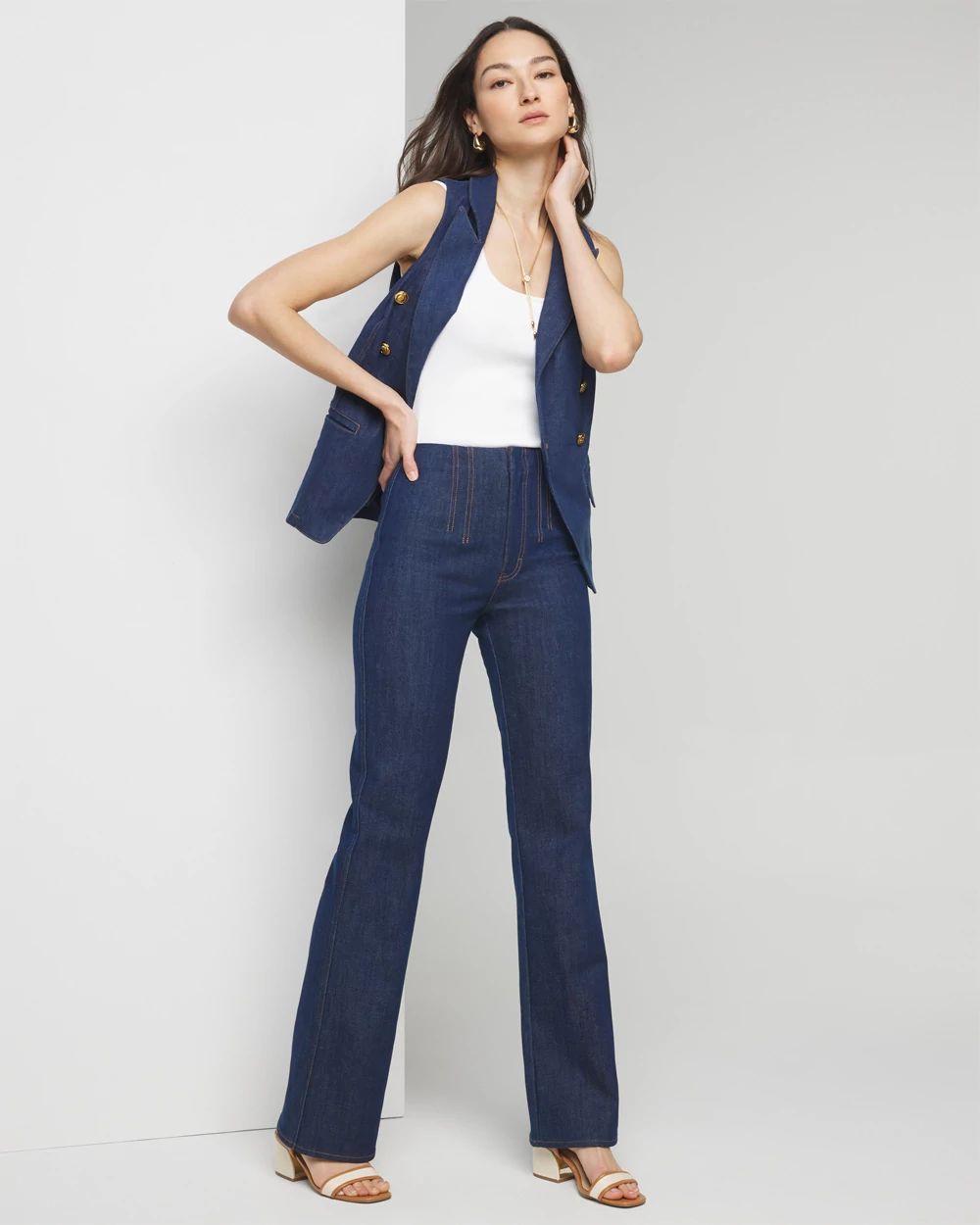 Extra High-Rise Sculpt Denim Trouser | White House Black Market Extra High-Rise Sculpt Denim Trouser | White House Black Market